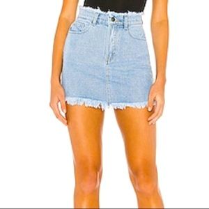 Denim Mini Skirt from Revolve